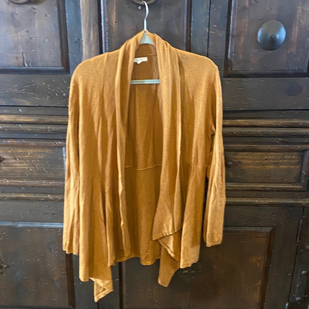 Women's Open Front Cardigan Sweater - Orange